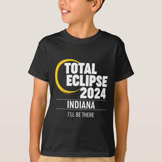 2024 Solar Eclipse Indiana  T-Shirt (Front)