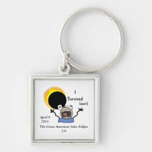 2024 Solar Eclipse Survival Edition Keychain