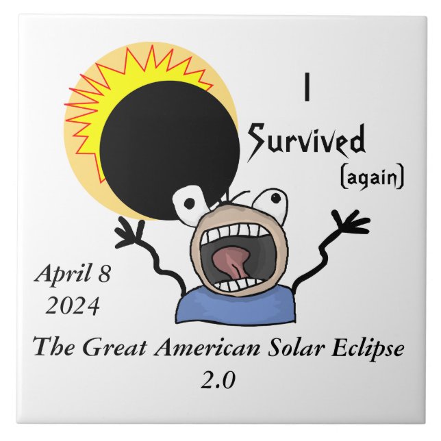 2024 Solar Eclipse Survival Edition Tile (Front)