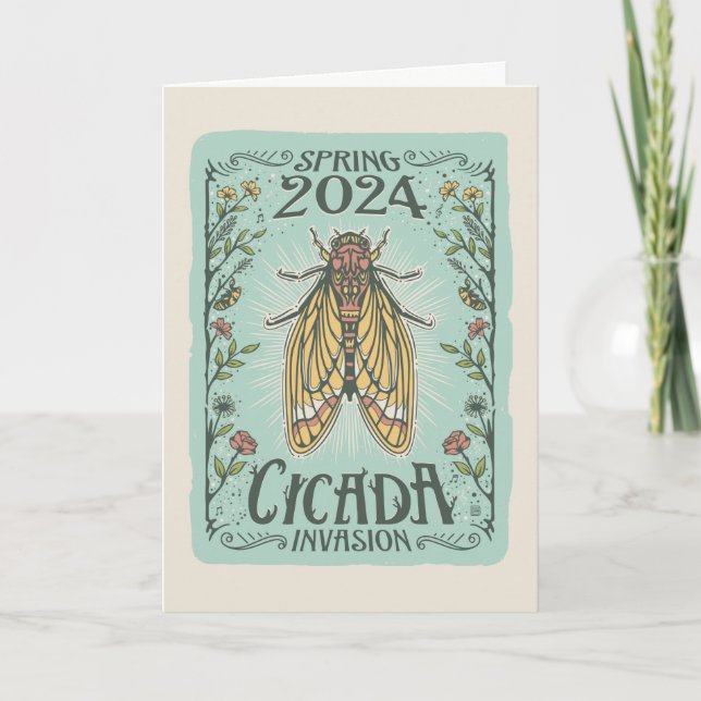 2024 Spring Cicada Invasion Card (Front)