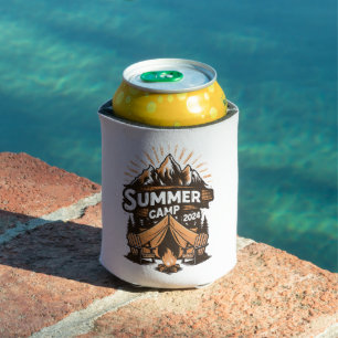2024 Summer Camp Summer Camping Vacation Matching Can Cooler