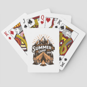 2024 Summer Camp Summer Camping Vacation Matching Playing Cards