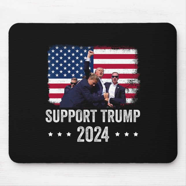 2024 - Support Trump - Pray For America  Mouse Pad (Front)