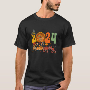 2024 Thanksgiving Pumpkin As Turkey Costume Vegan T-Shirt