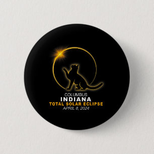 2024 Total Solar Eclipse  2 Inch Round Button
