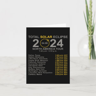 2024 Total Solar Eclipse April 8 Path Of The Eclip Card