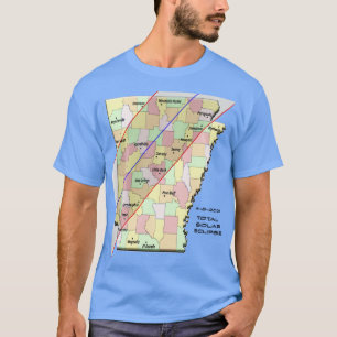 2024 Total Solar Eclipse Arkansas Path April 8 202 T-Shirt
