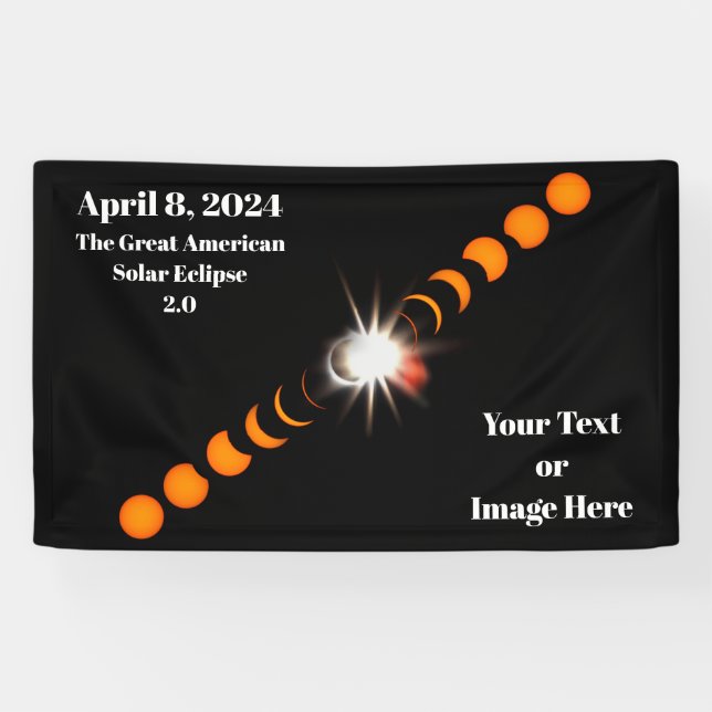 2024 Total Solar Eclipse Banner (Horizontal)