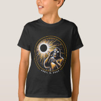 2024 Total Solar Eclipse Funny Bigfoot Sasquatch A