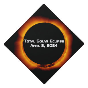 2024 Total Solar Eclipse Graduation Cap Topper
