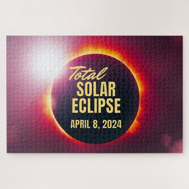 2024 Total Solar Eclipse  Jigsaw Puzzle (Horizontal)
