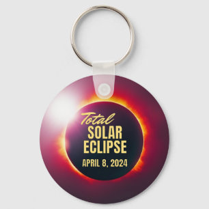 2024 Total Solar Eclipse Keychain
