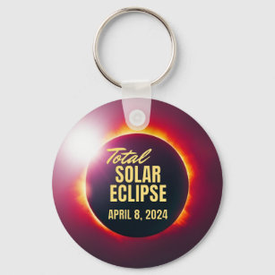 2024 Total Solar Eclipse  Keychain