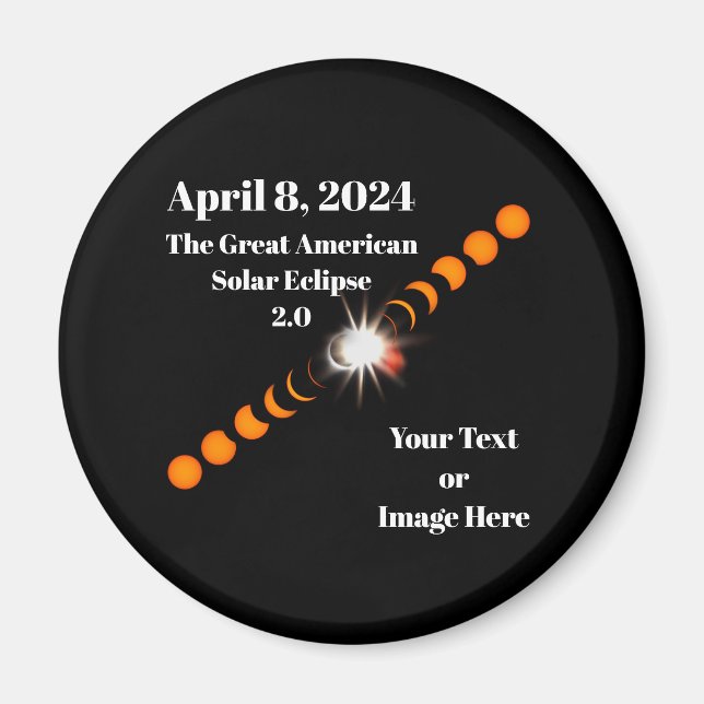 2024 Total Solar Eclipse Magnet (Front)