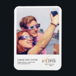2024 Total Solar Eclipse Photo Couples Gifts Magnet<br><div class="desc">Introducing our 2024 Total Solar Eclipse Photo Couples Gifts Ceramic Ornament, a cherished keepsake capturing the magic of this celestial event. Personalized with your favourite photo of the solar eclipse, this ornament commemorates the awe-inspiring moment when the sun, moon, and earth align. Made from high-quality ceramic, it's the perfect addition...</div>