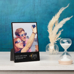 2024 Total Solar Eclipse Photo Couples Gifts Plaque