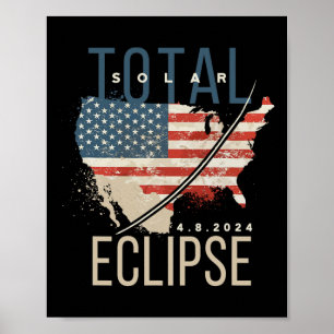 2024 Total Solar Eclipse  Poster