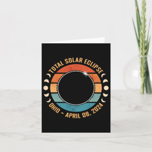 2024 Total Solar Eclipse Totality Path Men Women K Card