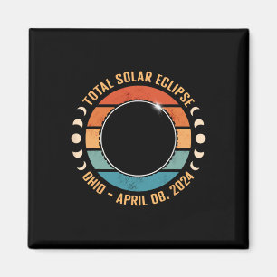 2024 Total Solar Eclipse Totality Path Men Women K Magnet
