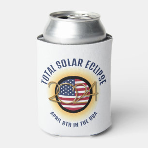 2024 TOTAL SOLAR ECLIPSE USA CAN COOLER