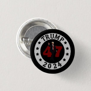 2024 TRUMP 47 1 INCH ROUND BUTTON