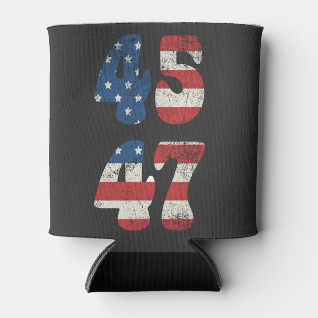 2024 Trump Take America Again Patriotic American  Can Cooler (Front)