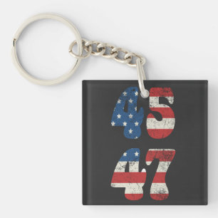 2024 Trump Take America Again Patriotic American  Keychain