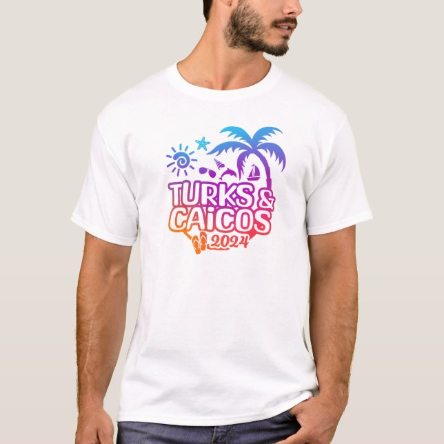 2024 Turks and Caicos Vacation or Trip T-shirt (Front)