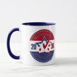 2024 USA Flag We The People Star Check Mark Mug