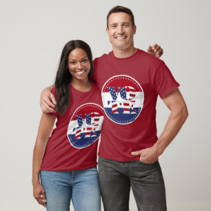2024 V O T E USA Flag T-Shirt