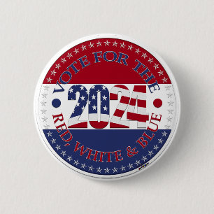2024 Vote for the Red White and Blue USA Flag 2 Inch Round Button