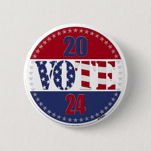 2024 VOTE USA Flag 2 Inch Round Button