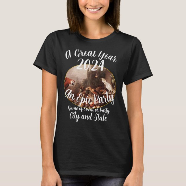 2024 Wedding Party Rehearsal Dinner Reception T-Shirt (Front)