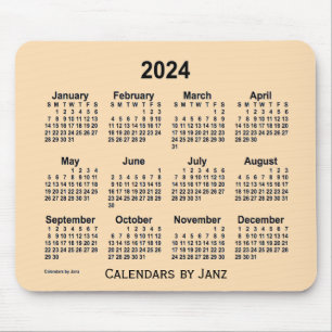 2024 Wheat Calendar by Janz Mouse Pad