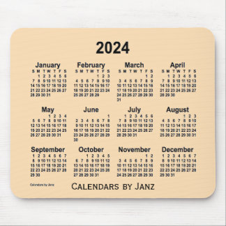 2024 Wheat Calendar by Janz Mouse Pad