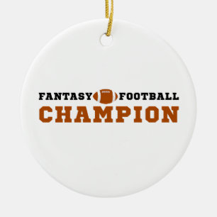 2024 Winner Fantasy Football Champion Ceramic Ornament