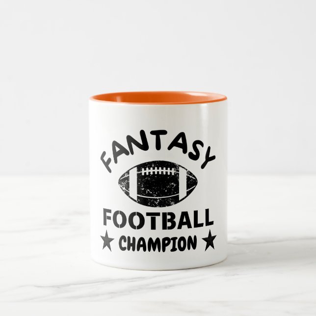 2024 Winner Fantasy Football Champion Two-Tone Coffee Mug (Center)
