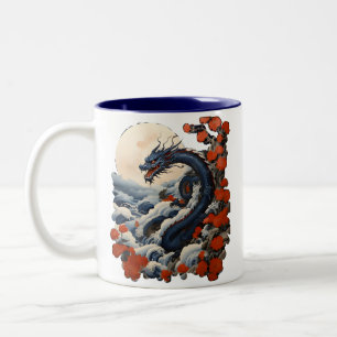 2024 year blue dragon  Two-Tone coffee mug