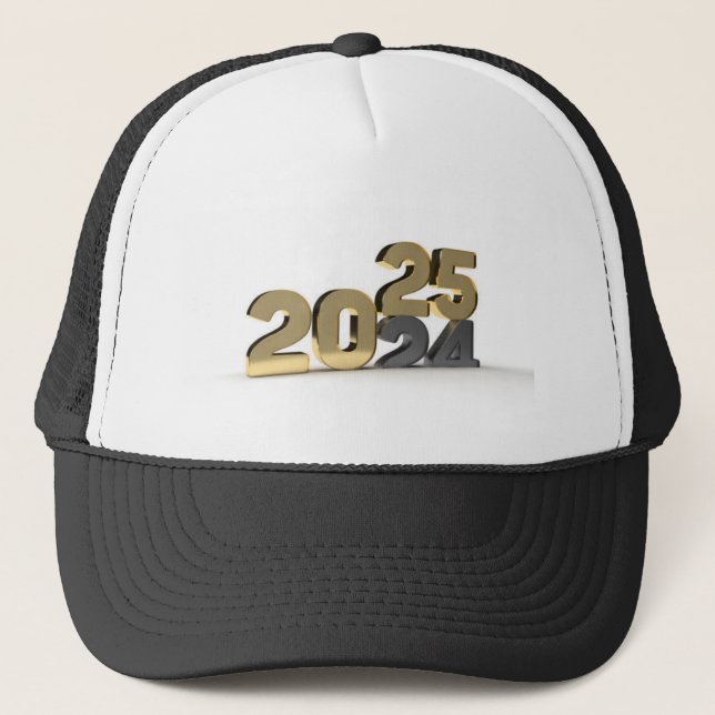 2024 Year Going Down, Born 2025 Image Printed-Cap  Trucker Hat (Front)