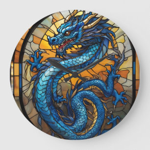 2024 Year of Blue Dragon Large Clock