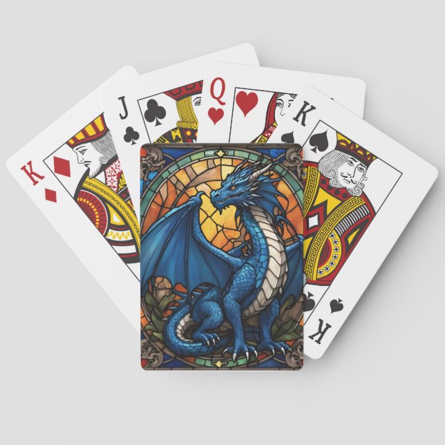 2024 Year of Blue Dragon  Playing Cards (Back)