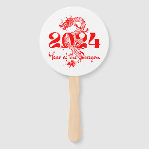 2024 Year of the Dragon Chinese New Year Hand Fan