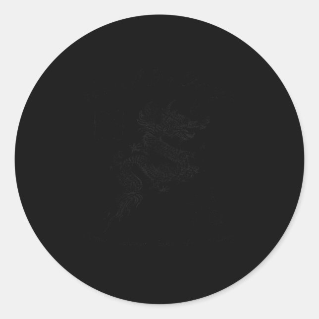 2024 Year Of The Dragon Chinese Zodiac Chinese New Classic Round Sticker (Front)