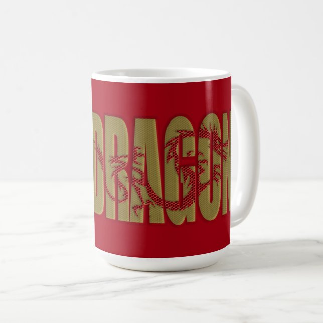 2024 year of the dragon coffee mug (Front Right)