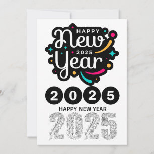 "2025 12-Month Calendar – Stylish and Functional Y Holiday Card