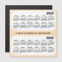 2025-2026 Wheat 2 Year Calendar by Janz Magnet