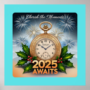 2025 Awaits: Cherish the Moments Wall Art