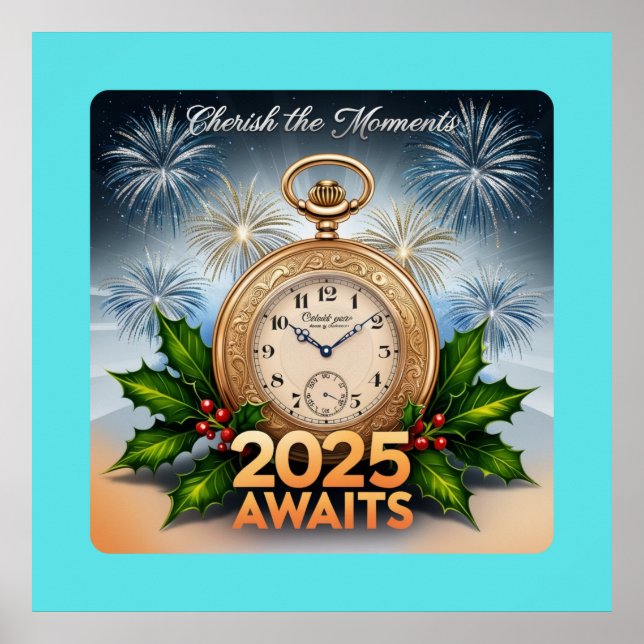 2025 Awaits: Cherish the Moments Wall Art (Front)