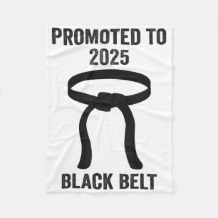 2025 Black Belt Achievement Tang Soo Do Karate Tae Fleece Blanket