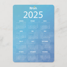 2025 Blue Calendar